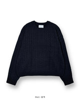 LMN Life Semi Oversized Fit Twisted Round Knitwear (5 colors)