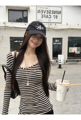 Stripe slimline long-sleeve t-shirt