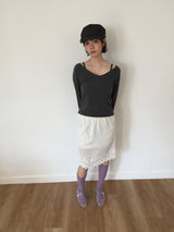Era Lace Midi Skirt (1color) 