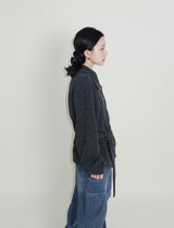 Square pocket balloon fit corduroy pants