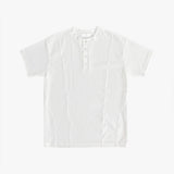 フロントカットラインヘンリーネック半袖Tシャツ