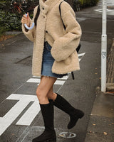 Youel wool shearing coat