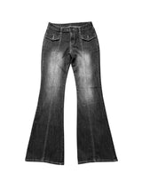 Low-rise washing bootscut PT  [2color]