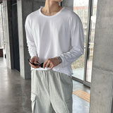 [Premium] LMNのUネックロングスリーブTシャツ（2色）