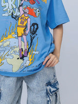 スカイダンカーTシャツ (ブルー)