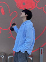 Snap Nylon Cap Hoodie 4C