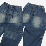 No.1376 zipper cago denim WD string PT