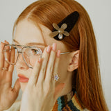 [SET] Daisy Velvet Hairpin