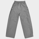 ONE SIDE SNAP BUTTON SWEAT PANTS