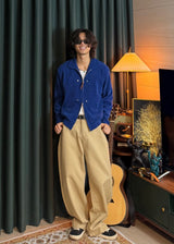 Curved Cotton Pants 5COLOR