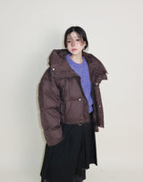 アウトストリングウィンターハイネックダックダウンパッド入りジャケット (Light Padded)