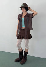 TIE SHEER SHIRT