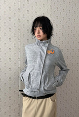HIGH-NECK SWEAT JACKET