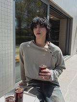 ボルピグメントスナップロングスリーブ