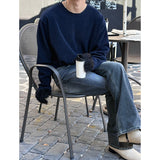 [Unisex] グレーウォッシングフレアデニムパンツ (2color)