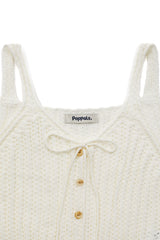 クロシェットニットベスト [Ivory]