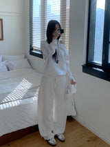 Luri Back Heart Pocket Carpenter Wide Pants 