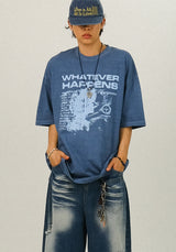 GRグラフィックピグメントハーフTシャツ