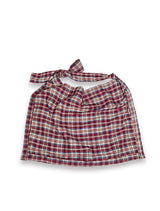 000 Design Check Tie Bag / Burgundy