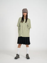 STARRY DOUBLE SLEEVE T (GREEN TEA)