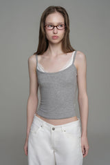 Summer breeze layered sleeveless, Gray