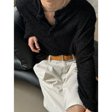 [S/S]バックルヘンリーネックロングスリーブス