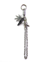 Weed Charm Hook Layered Keychain