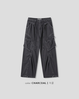 [Unisex] Desert belt washing cargo pants(3color)
