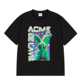 25SS リアルエイリアンファジーラビットショートスリーブTシャツ ブラック