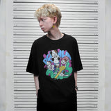 PEANUT STAIN - Fakenut Stain Fighting Black Boxy Oversized Tshirt