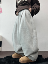 SWEAT BALLOON BACK POINT LONG PANTS🤎🖤🩶3COLOR