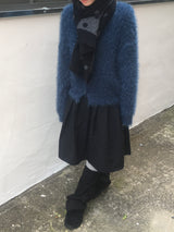 ルーズフィットソフトファーカーディガン