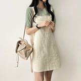 Monthly pocket suspender dress