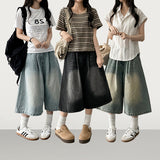 Meli Pintuck Denim Bermuda Shorts [Short & Long Selection*]