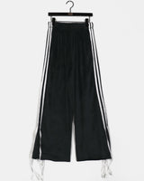 Hoal Track Ribbon Velvet Sweat Pants