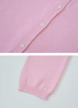 #OB Pendant Viscose Knit Round Cardigan (8color)