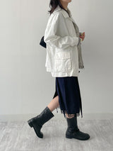 Fold Satin Lace Skirt