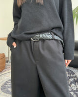 Denid Leopard Double Pocket Pants