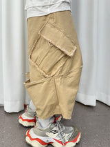 VTG BACK BOOTS CARGO SHORTS_BEIGE