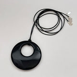 [925silver] ブラックアゲートロングネックレス