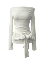 chio off-shoulder strap knit (3color)