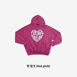 T-Shirt Heart Lettering Hooded T-Shirt
