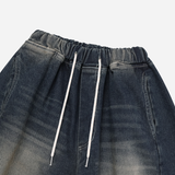 Marine Curved Denim Pants