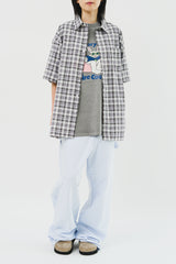 (W) マリンストライプドカーペンターパンツ