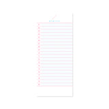 stripe checklist non-sticky memopad set (PINK+GREEN)