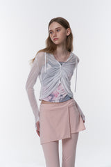 COLLECTION DRAPE HOODIE CARDIGAN [WHITE]