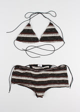 BROWN BOHEMIAN BIKINI SET