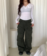 Pocket hood long sleeves(3color)