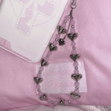 pink soda strap - heart