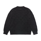 25SS アースワッペンオーバーサイズニット ブラック
